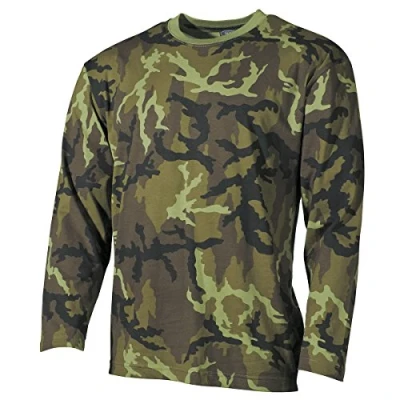 Image of MFH Men&#039;s Long Sleeved T Shirt Czech Woodland Size XL