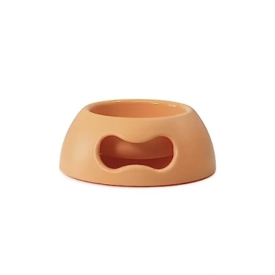 Image of United Pets Pappy Small Dog and Cat Bowl, EcoFriendly, Italian Design, Made in Italy, Orange, Bowl for Dogs Cats, Capacity 350ml (12 oz)