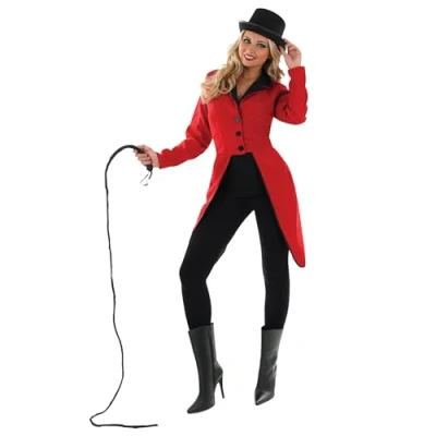 Image of Fun Shack Circus Ringmaster Costume Women, Carnival Fancy Dress Womens Costume, Women XX Large