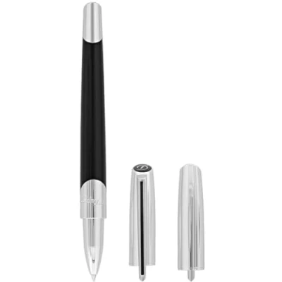 Image of S.T. Dupont Défi Millennium Silver/Black Rollerball Pen