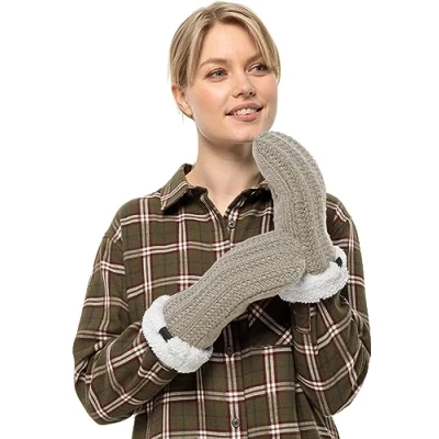 Image of Jack Wolfskin Women&#039;s Highloft Knit Mitten W Glove, Dusty Grey, M