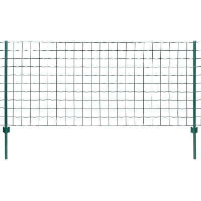 Image of vidaXL Euro Fence Steel 20x1.2 m Green