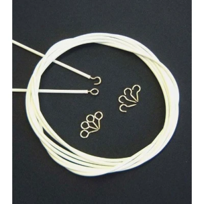 Image of Net Curtain Wire. 6 Metre Length. Includes 10 Eyes Hooks. by The Textile House
