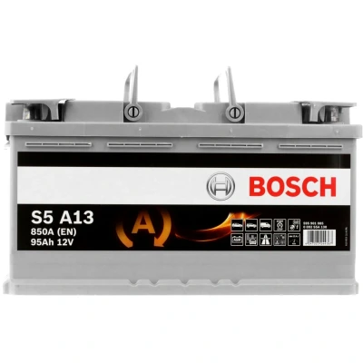 Image of 1624947 Starter Battery BOSCH S5 0 092 S5A 130 12V 95Ah 850A B13 AGM BMW: 3 Saloon, X5, 1 Hatchback, LAND ROVER: Range Rover 4