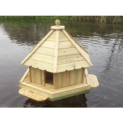 Image of Buttercup Hexagonal Floating Duck House Medium