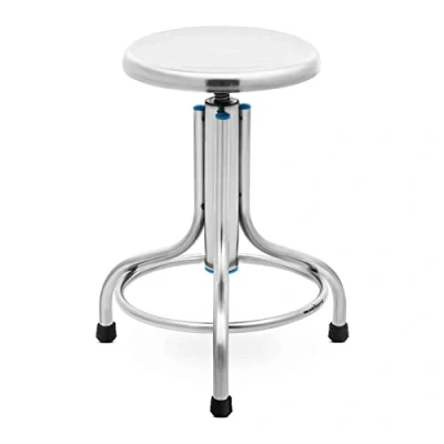 Image of Steinberg Systems SBS LF 100 Laboratory Stool Stainless Steel 150 kg Swivel Height Adjustable Practice