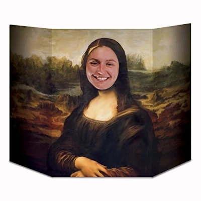 Image of Beistle 57976 Mona Lisa Door Banner, Solid, Multicolor, 3&#039; 1&quot; x 25&quot;