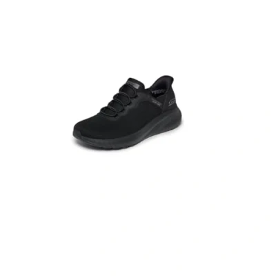 Image of Skechers Wide Fit Chaos Trainers, Women&#039;s, Size: 5, Black knit/trim Mesh