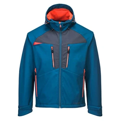 Image of Portwest DX4 Softshell Jacket (3L), Size: L, Colour: Metro Blue, DX474MBRL