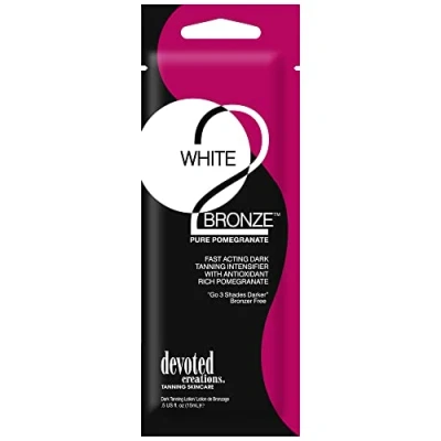 Image of Devoted Creations White 2 Bronze Pure Pomegranate sunbed tanning lotion cream (15ml sachet)