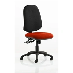 Image of Eclipse Plus XL Lever Task Operator Chair Bespoke Colour Seat Tabasco Orange