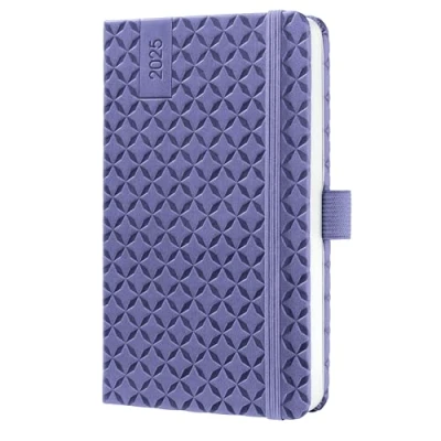 Image of SIGEL J5124 Jolie Weekly Planner 2025, hardcover, 9,5 x 15 cm, 174 Pages, Purple