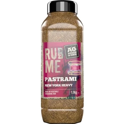 Image of Angus &amp; Oink New York Heavy Pastrami Rub NYC Deli Inspired Seasoning Bold Flavour with Juniper, Coriander Black Pepper Perfect for Smoked Beef 1kg