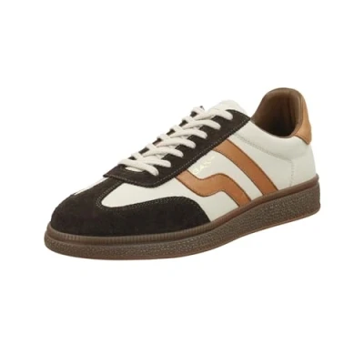 Image of GANT FOOTWEAR Men&#039;s Cuzmo Sneaker, Dk Brown Tan, 8 UK