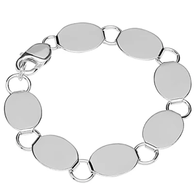 Image of NKlaus bracelet 925 sterling silver 21cm calla chain ladies designer massive 12701