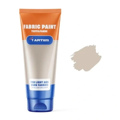 Image of 7 Artists Acrylic Cappuccino Fabric Paint 60 ml Permanent for Clothes Non Toxic Silk Children &amp; Textile Paints Easy Washed Hands