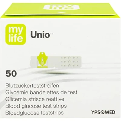 Image of MYLIFE Unio Blood Sugar Test Strips Pack of 50