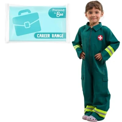 Image of PRETEND TO BEE : Occupation Deluxe Paramedic Fancy Dress Costume for Kids, Multicolour, 5 7 Years