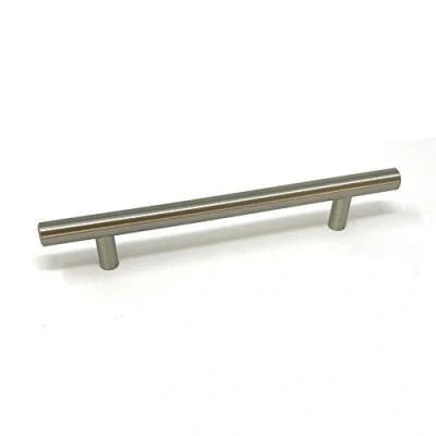 Image of 128mm Brushed Nickel Bar Handle for Kitchen Cabinets Bedroom Bathroom Furniture Cupboards