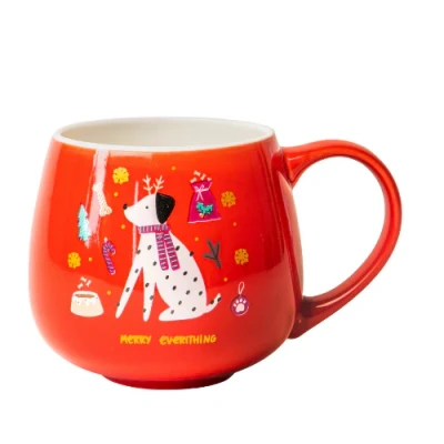 Image of Christmas Animal Ceramic Mug 400ml Assorted Design