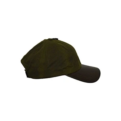 Image of WALKER AND HAWKES Wax Brunswick Baseball Cap w/Leather Peak One Size Khaki