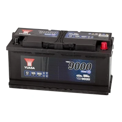 Image of Yuasa YBX9020 12V 105Ah 950A AGM Start Stop Plus Battery