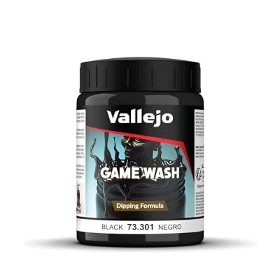 Image of Vallejo Model Color 200 ml Washes Black