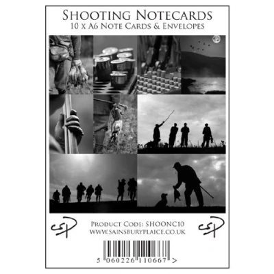 Image of 10 Shooting notecards with envelopes by Charles Sainsbury Plaice. Perfect for invitations and thank you letters.