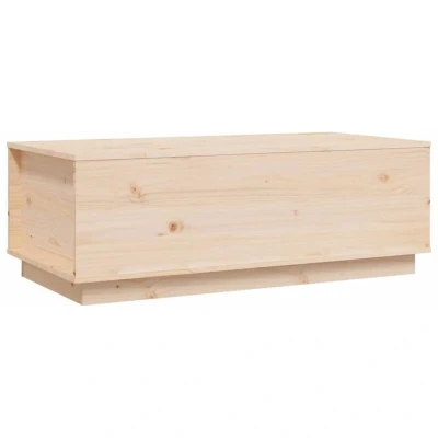 Image of vidaXL Coffee Table 100x50x35 cm Solid Wood Pine