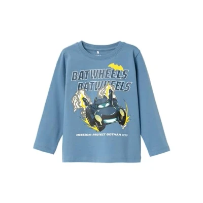 Image of Name it Nmmjatzy Batwheels Long sleeved top for kids, Size: 1 1.5y, Coronet blue