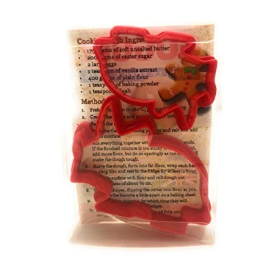 Image of Triceratops Dinosaur Cookie Set of 2, Biscuit, Pastry, Fondant Clay Cutter