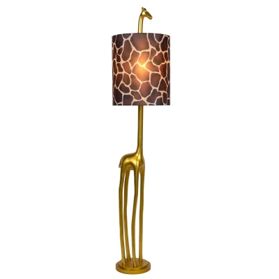 Image of Extravaganza Miss Tall Retro Floor Lamp Ø 31.5cm 1xE27 Matt Gold, Brass