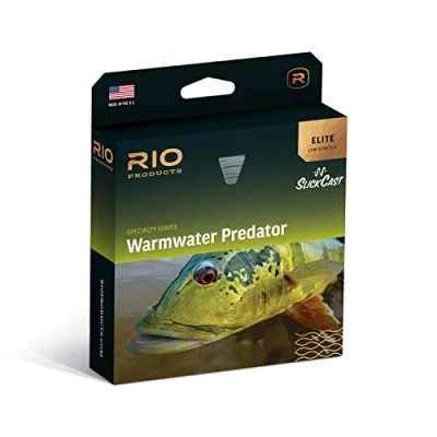 Image of RIO Products Elite Warmwater Predator Freshwater Fly Line, Designed to Cast Large Flies, Largemouth and Peacock Bass, WF8F