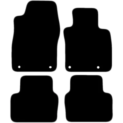 Image of Carsio Carpet Car Mats For Mazda CX 30 2019+ Onwards Tailored Fit Floor Mat Set Complete Accessory Black Custom Fitted All Weather, Anti Slip Backing &amp; Grey Trim