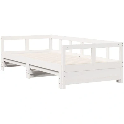 Image of vidaXL Daybed without Mattress White 90x200 cm Solid Wood Pine