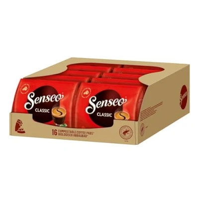 Image of Senseo Pads Classic, 160 Coffee Pads, Pack of 10, 10 x 16 Drinks