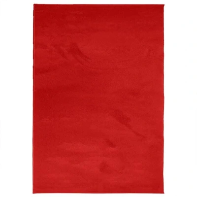 Image of vidaXL Rug OVIEDO Short Pile Red 140x200 cm