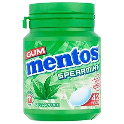 Image of Mentos Spearmint Flavoured Gum, 42 Piece