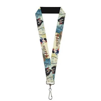 Image of Buckle Down Unisex Adult&#039;s Marvel Universe Lanyard 1.0&quot; Stone Punisher Logo Black/Key Chain, Multicolor, One Size