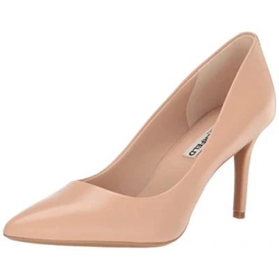 Image of Karl Lagerfeld Paris Women&#039;s Cieone Heeled Sandal Pump, Nude, 8 UK