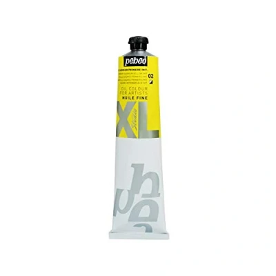 Image of Pebeo Pébéo Fine Oil XL 200 ml Yellow Paint Cadmium Primary Imitation