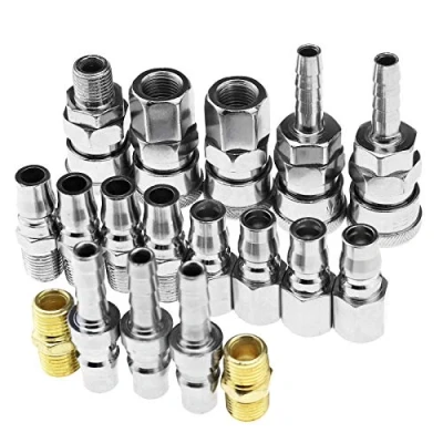 Image of OTOTEC Air Hose BSP Compressor Fittings Kit Pneumatic Quick Connector &amp; Coupler Plug