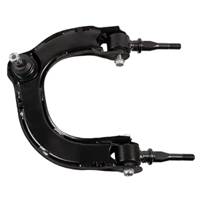 Image of 5441038000, 5441038600 Suspension Arm FEBI BILSTEIN 41881 with bearings, lock nuts Front Axle Left, Upper Control Sheet Steel KIA: Magentis I