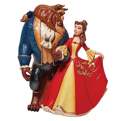 Image of Disney Traditions Enesco Beauty And The Beast Enchanted 9 Statue, Multicolor, height 17.5cm