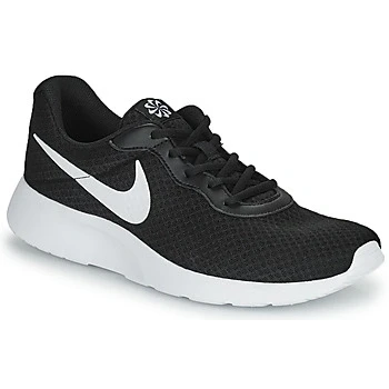 Image of NIKE Men&#039;s Tanjun Sneaker, Black White Barely Volt Black, 8.5 UK