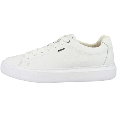 Image of Geox Men&#039;s U Deiven B Sneakers, White, 9 UK