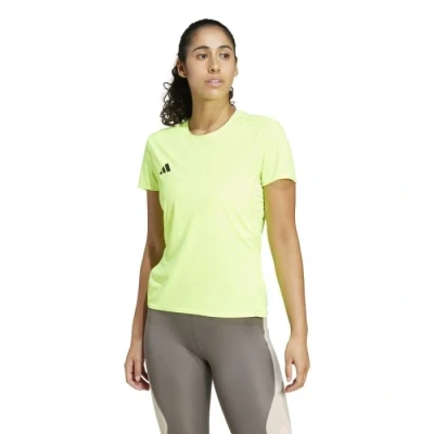 Image of adidas Performance Adizero TEE Sports Tshirt, Women&#039;s, Size: Large, Lucid lemon