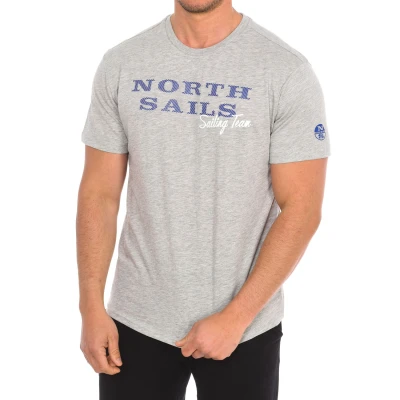 Image of North Sails Mens Short sleeve t shirt 9024030 man Grey Size X Large