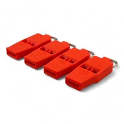 Image of ACME Tornado Slimline No. 636 Signal Whistles Extremely Loud Shrill Whistles, Solas &amp; Mountain Rescue Approved (Pack of 4)