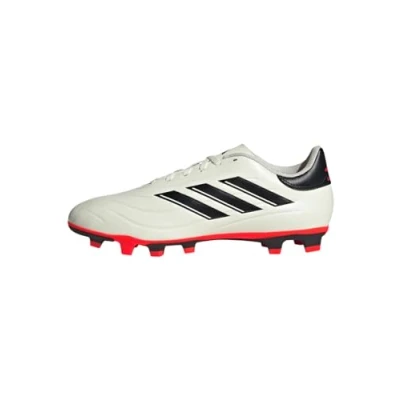 Image of adidas Unisex Copa Pure II Club Flexible Ground Boots Sneaker, Ivory/Core Black/Solar Red, 9 UK